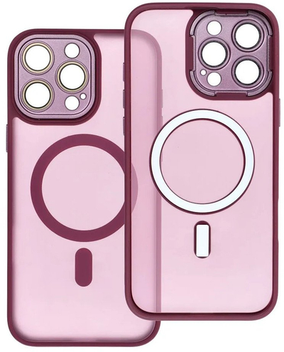 Kалeф за телефон 4Kom VARIETE MAG COVER за Samsung Galaxy S25, компатибилен со MagSafe, виолетов