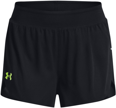 Pantallona të shkurtra sportive Under Armour Lighter Than Air Women, të papërshkueshme nga uji, me slip të brendshëm, të zeza