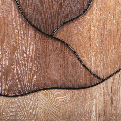 Dekor muri 60x3,5x93Hcm (HM4220), zezë