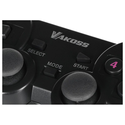Gamepad pa tel Vakoss GP-4705BK, USB, Dual Shock, i zi