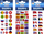 Stickerë STICKERBOO Flags of Countries, 66x180 mm, shumëngjyrëshe