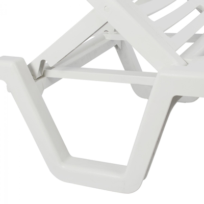 Shezllon plazhi plastik, 70×190×36