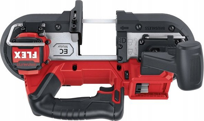 Sharrë bandë Flex SBE 64 18-EC, 18V, brushless, e kuqe me të zezë