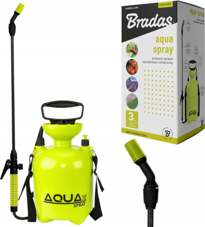 Pompë me presion Aqua Spray Lime, 3L, hinkë e gjerë, jeshile