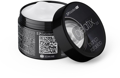 Xhel ndërtues për thonj EXCELLENT PRO Gelatix 2.0 Bianco Rafaeloo, 50g, i bardhë