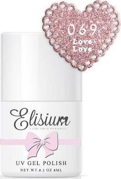 Llak hibrid për thonj Elisium UV, nr. 069 Love Love, 8ml