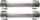 Peshë dore Spartan Chrome Dumbbells, set 2 x 1 kg, metal, ngjyrë krom