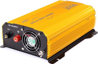 Invertor Volt Polska Sinus Plus 1500, 12V në 230V, 1500W, i verdhë