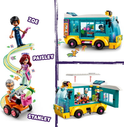Set ndërtimi LEGO Friends Heartlake City Bus 41759, për kalamaj 7+, shumëngjyrësh