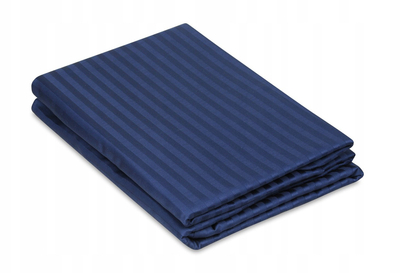 Комплет постелнина Damask Bedding Satin Stripes, 200x220, темно сина