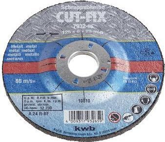 Disk bluarës Kwb CUT-FIX për hekur, 125mm, trashësi 6mm