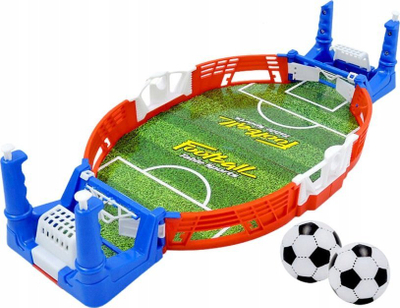 Lojë tavoline futbolli LeanToys Mini, 38x18cm, me 2 topa, me shumë ngjyra