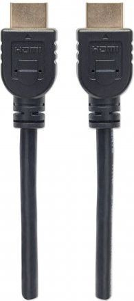 Kabllo Manhattan HDMI 2.0, 1m, e zezë