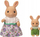 Сет игри Sylvanian Families Wisteria Terrace, куќа играчка со тераса, 2 фигуриња зајаче, повеќебојно