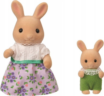 Сет игри Sylvanian Families Wisteria Terrace, куќа играчка со тераса, 2 фигуриња зајаче, повеќебојно