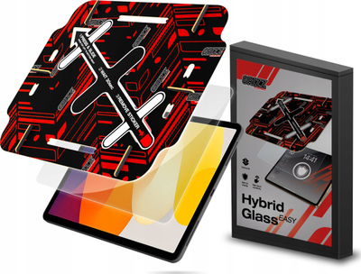 Xham hibrid mbrojtës GrizzGlass HybridGlass Easy për Xiaomi Redmi Pad SE, vihet kollaj, i tejdukshëm