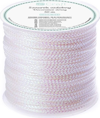 Litar dekorativ DP Craft CEDR-011, iridescent, 50 m