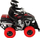 Lodër quad me telekomandë Leantoys ATV, shkalla 1:18, off road, e zezë e kuqe