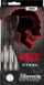 Стрелки за дартс Harrows Rage Steel Ragesteel 16966, меки врвови, 18 g, црвени
