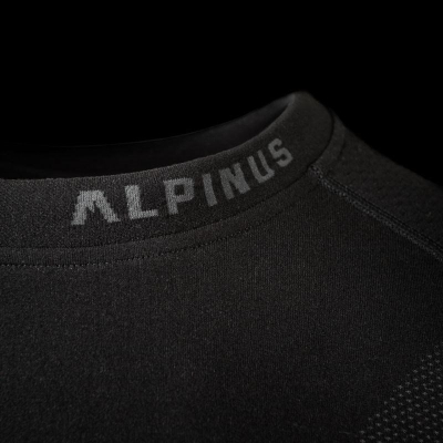 Термоактивна блуза за мажи Alpinus Pro Miyabi Edition, со долги ракави, M, црна