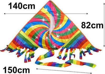 Fluturak Rainbow Adar 495968, shumngjyrësh, me bisht t’gjatë