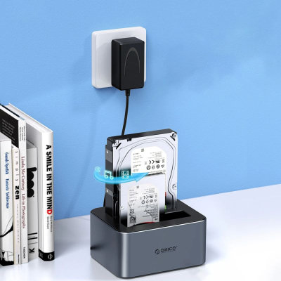 Docking station për HDD SSD Orico 6626C3-C-V1, 2.5"/3.5", USB-C 5Gbps, gri