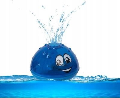 Lodër banje Spray Water, fontanë notuese LED, me drita shumëngjyrëshe, blu