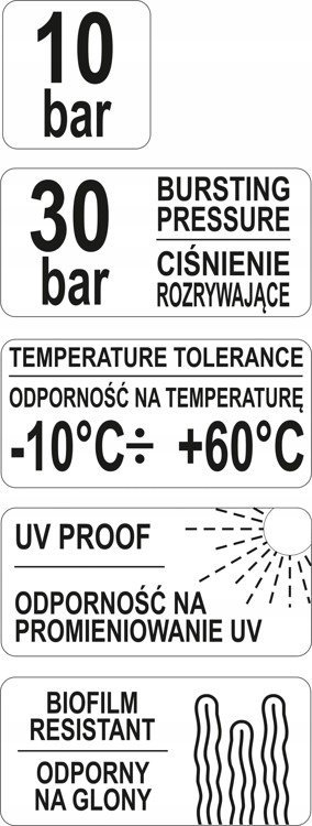 Zorrë uji për kopësht Flo Strong Line 1/2", 30 m, gri