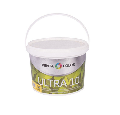 Bojë emulsioni Pentacolor Emul Paint Ultra 10, 3L, për mjedise të brendshme, e bardhë