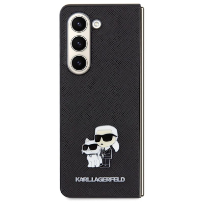 Kapak telefoni Karl Lagerfeld KLHCZFD5SAKCNPK, për Samsung Galaxy Z Fold5, hardcase, i zi