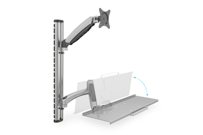 Mbajtëse për monitor dhe tastierë Digitus, 17-27", 6kg, VESA 100x100, e zezë