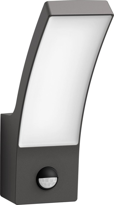 Aplikë muri e jashtme Philips Splay, LED, sensor lëvizjeje, gri antracit