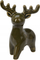 Figurinë Krishtlindjesh me dre, 14cm, qeramike, jeshile