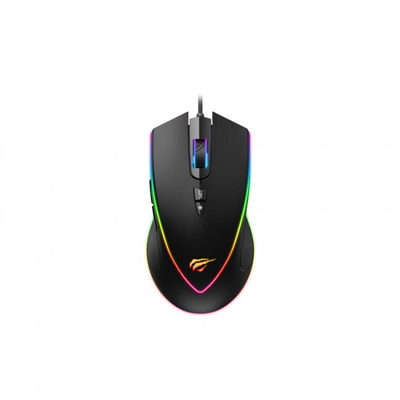Гејминг глувче Havit Gamenote MS1017, 3200 DPI, RGB, црно