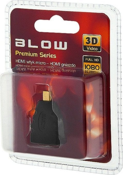 Adapter HDMI në Micro HDMI Blow HD, Full HD, i zi