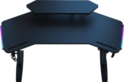 Tryezë gaming Anda Seat Shadow Warrior, me ngritje ulje elektrike, dritë LED, e zezë