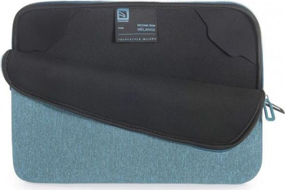 Mbështjellëse laptopi Tucano Second Skin Melange, 11.3-12", neopren, blu e çelët