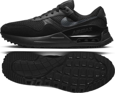 Atlete Nike Air Max SYSTM, US 7, me rrjetë frymëmarrëse, të zeza