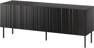 Komodë TV ISLA, 150.5x40x60 cm, MDF, e zezë mat