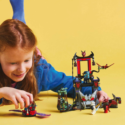 Set LEGO NINJAGO Dragonian Storm Village, fshat beteje, për fëmijë