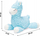 Lodër pelushi për qen Karlie Alpaca Fuzzy, me fishkëllimë, 20 x 6 x 22 cm, blu