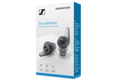 Заштитни тапи за уши SENNHEISER SoundProtex, филтри со мембрана, 3 големини, проѕирни