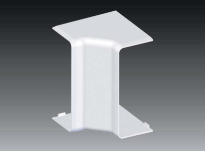 Kënd i brendshëm PVC Kopos EKD, 80 x 40 mm, i bardhë