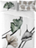 Комплет постелнина MATEX Satin Bedding Prestige1, 220x200 cm, памучен сатен, бела беж зелена