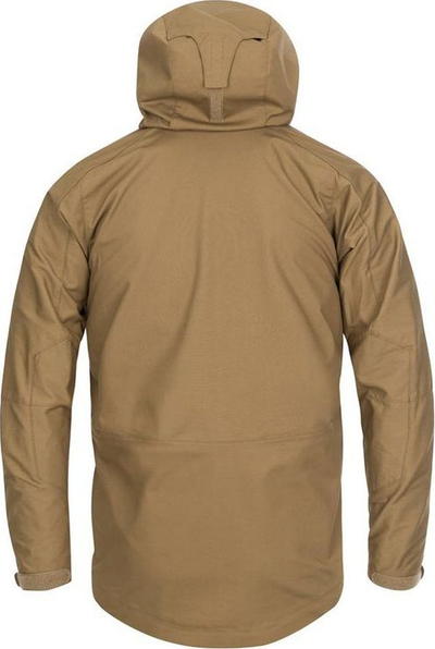 Xhaketë jashtë Helikon-Tex Pilgrim Anorak, model taktik, me kapuç që rregullohet, ngjyrë coyote