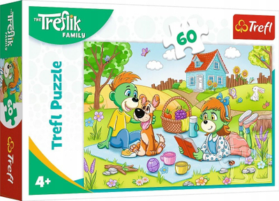 Puzzle Trefl Авантурите на семејството Трефлик, 60 парчиња, повеќебојно