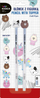 Lapsa druri Kidea Pencil With Topper, HB, set 2 copë, argjendi metalik