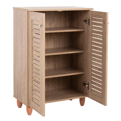 Raft për këpucë Prolly melamine Sonama 2-dyersh 4 rafte 60×34×88 cm (HM9608.02)