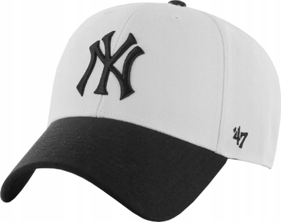 Kapelë bejzbolli 47Brand MLB New York Yankees Sure Shot, snapback, rrjetë, e bardhë e zezë
