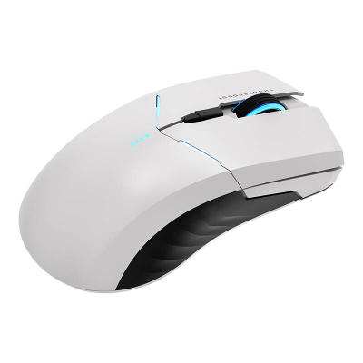 Maus gaming Thunderobot ML702, wireless dhe me kabllo, RGB, i bardhë